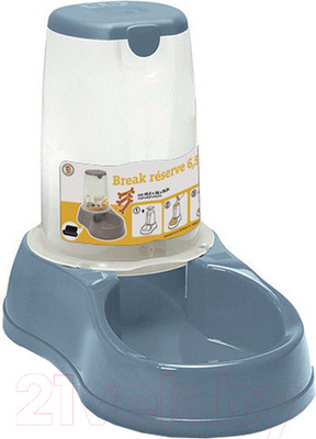 Кормушка механическая для животных Stefanplast 05673 (стальной/синий)