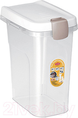 Емкость для хранения корма Stefanplast 98400 (прозрачный/белый)