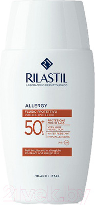 Крем солнцезащитный Rilastil Allergy Флюид для чувствительной и реактивной кожи SPF 50+ (50мл)