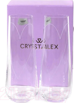 Набор стаканов Bohemia Glass Heart 23013/K0776/250-2 (2шт)