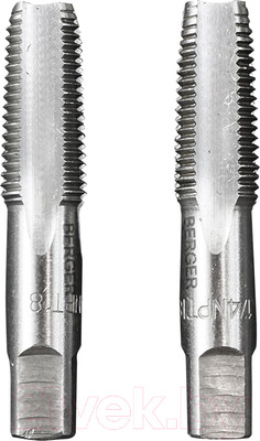 Набор метчиков BERGER 1/4-18NPT / BG1180 (2шт)