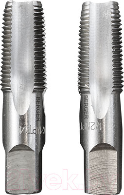 Набор метчиков BERGER Дюймовые 1/2-14NPT / BG1182 (2шт)