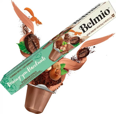 Кофе в капсулах Belmio Driving You Hazel'nutz стандарта Nespressо (10x5.2г)