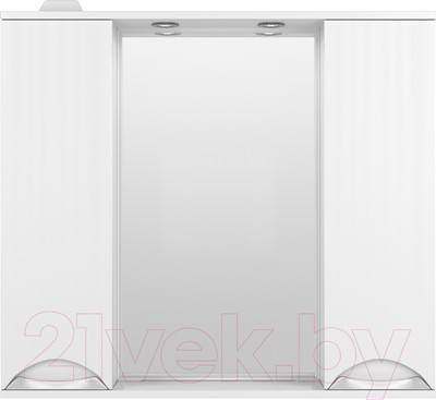 Шкаф с зеркалом для ванной Style Line Жасмин 90 (с подсветкой)