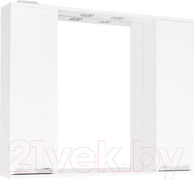 Шкаф с зеркалом для ванной Style Line Жасмин 100см (с подсветкой)