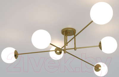 Потолочный светильник Евросвет 30181/6 (латунь)