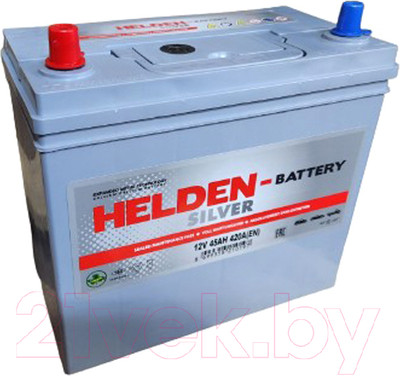 Автомобильный аккумулятор Helden JIS R+ тонкие клеммы / SMF44B19R (45 А/ч)