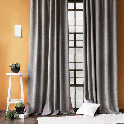 Комплект штор Pasionaria Бадди 280x250 с подхватами (темно-серый)