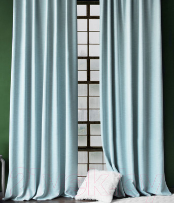 Комплект штор Pasionaria Бадди 280x250 с подхватами (голубой)