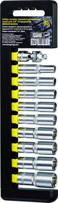 Набор головок слесарных BERGER SuperLock удлиненных 1/4" 6-14мм / BG2033 (10 предметов)