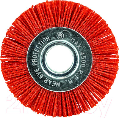 Щетка для электроинструмента BERGER Дисковая 100мм посадка 22.23мм / BG1739 (абразивный нейлон 1.2мм)