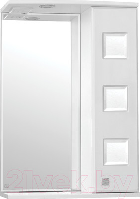 Шкаф с зеркалом для ванной Style Line Крокус 60 (с подсветкой)