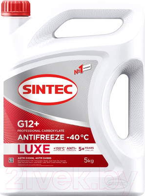 Антифриз Sintec Luxe G12+ / 614503 (5кг, красный)