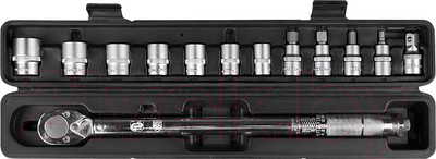 Гаечный ключ BERGER Динанометр. щелчкового типа 1/2" 28-210Нм с головками / BG2370 (13 предметов)