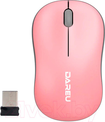 Мышь Dareu LM106G (розовый/серый)