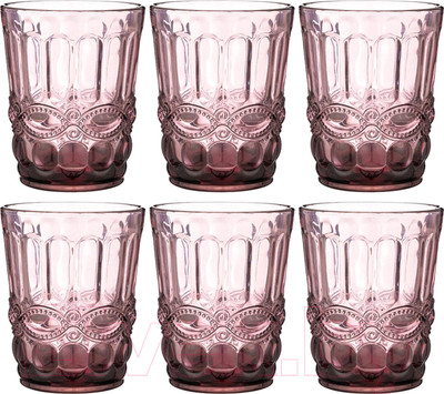 Набор стаканов Lenardi 588-439 (6шт, розовый)