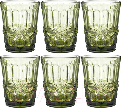 Набор стаканов Lenardi 588-441 (6шт, зеленый)