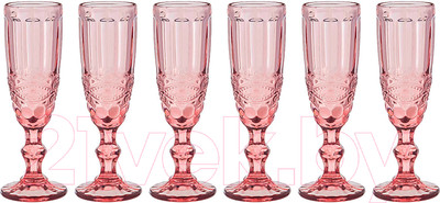 Набор бокалов Lenardi 588-442 (6шт, розовый)