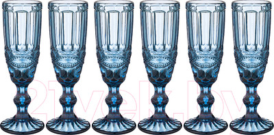 Набор бокалов Lenardi 588-443 (6шт, синий)