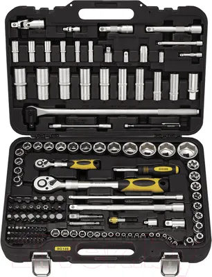 Универсальный набор инструментов BERGER 1/2"-1/4" / BG135-1214 (135 предметов)