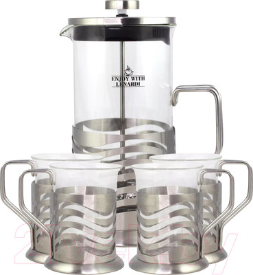 Френч-пресс Lenardi 139-039 (со стаканами)