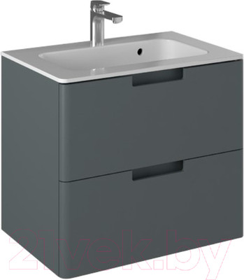 Тумба с умывальником Briz Прато Грэй 70 / 240 03-18070-16 00 ГР (темно-серый матовый)