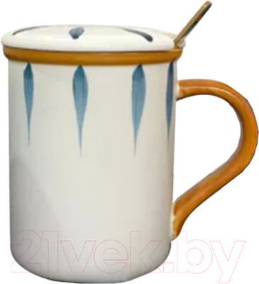 Кружка с ложкой MONAMI SET-102