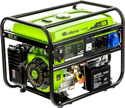 Бензиновый генератор СибрТех БС-8000Э (94549)