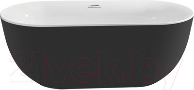 Ванна акриловая Aquatek Афина 170x78 AQ-144778Bl (черный, с ножками и сливом)