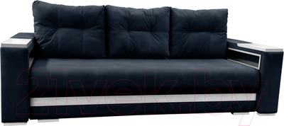 Диван Bobrovmebel Влада 8/2тнц раскладной ТНЦ + 2 пенала (микровелюр симпл 54 серый)