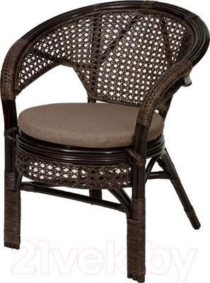 Кресло садовое Мир Ротанга 02/15В (шоколад/коричневый)