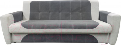 Диван Bobrovmebel Модерн 2 книга раскладной (микровелюр симпл 54/симпл 30 серый/светло-серый)