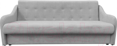Диван Bobrovmebel Элит 15 раскладной (микровелюр симпл 30 светло-серый)