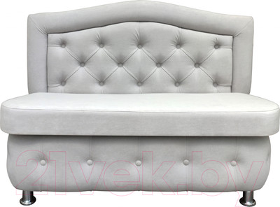 Скамья кухонная мягкая Bobrovmebel Миранда 3 1.2 (микровелюр симпл 30 светло-серый)