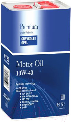 Моторное масло Fanfaro For Chevrolet/Opel 10W40 / FF6720-5ME (5л)