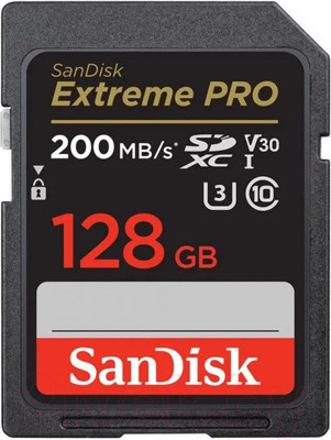 Карта памяти SanDisk Extreme PRO SDXC 128GB (SDSDXXD-128G-GN4IN)