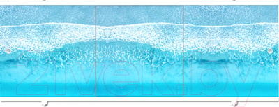 Экран для ванны МетаКам Премиум Арт 1.68 (морской прибой)