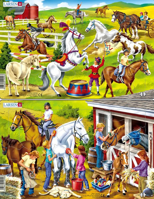 Набор пазлов LARSEN Лошади / U16N