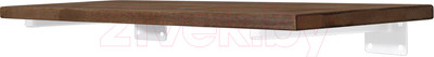 Полка Millwood Настенная с кронштейном 70x20 (дуб темный/белый)