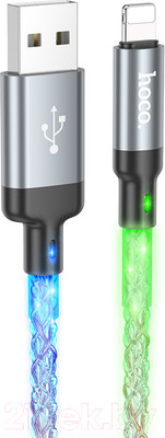 Кабель Hoco U112 Lightning (1м, серый)