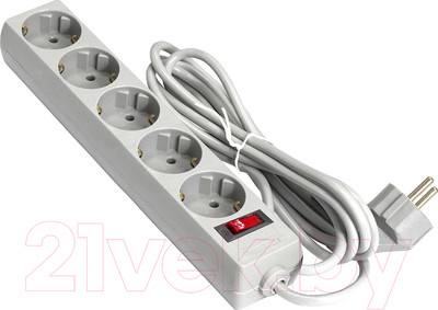 Сетевой фильтр ExeGate SP-5-3G (5 розеток, 3м, серый)