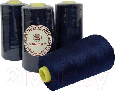 Набор швейных ниток Sentex 100% полиэстер 50/2 5000 ярдов 1301 (4шт)