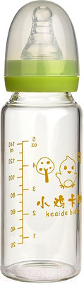Бутылочка для кормления Pituso Стекло / KD1033 (140мл, зеленый)