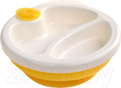 Тарелка для кормления Pituso На присоске. С подогревом / KD4036 (250мл)