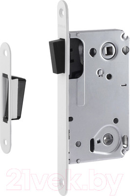 Корпус врезного замка Нора-М 13М-90 магнитный (белый)