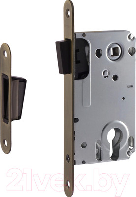 Корпус врезного замка Нора-М 25М-85 магнитный (старая бронза)