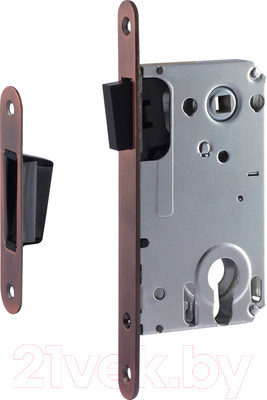 Корпус врезного замка Нора-М 25М-85 магнитный (старая медь)