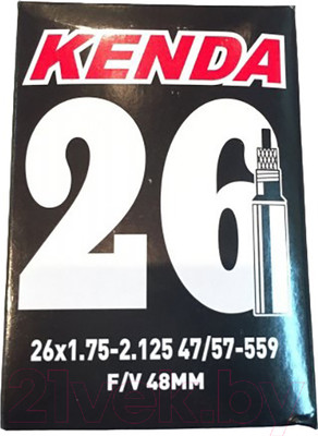 Камера для велосипеда Kenda 26x1.75-2.125 F/V 48мм / 511290