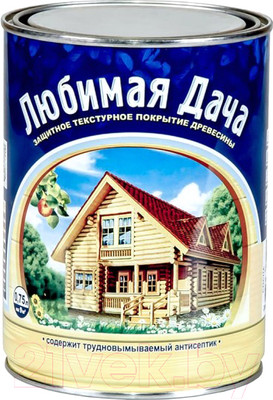 Защитно-декоративный состав Любимая дача Для дерева (750мл, орех)