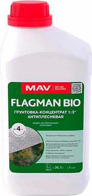 Грунтовка MAV Flagman Bio антиплесневая (1л, бесцветный)